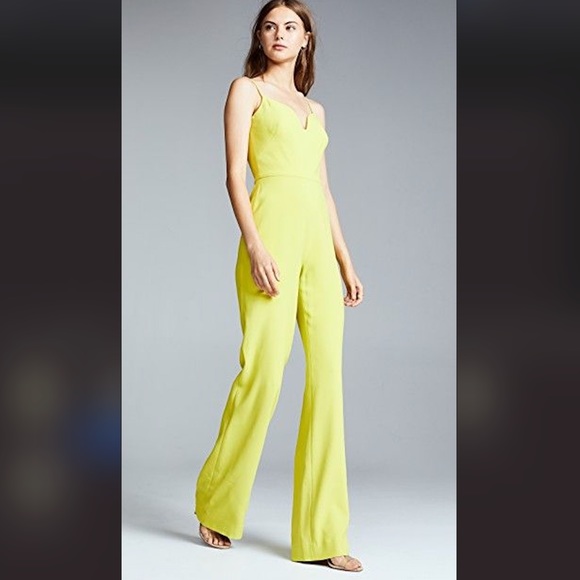 Brandon Maxwell Pants - Brandon Maxwell Lime Green Gloria Jumpsuit